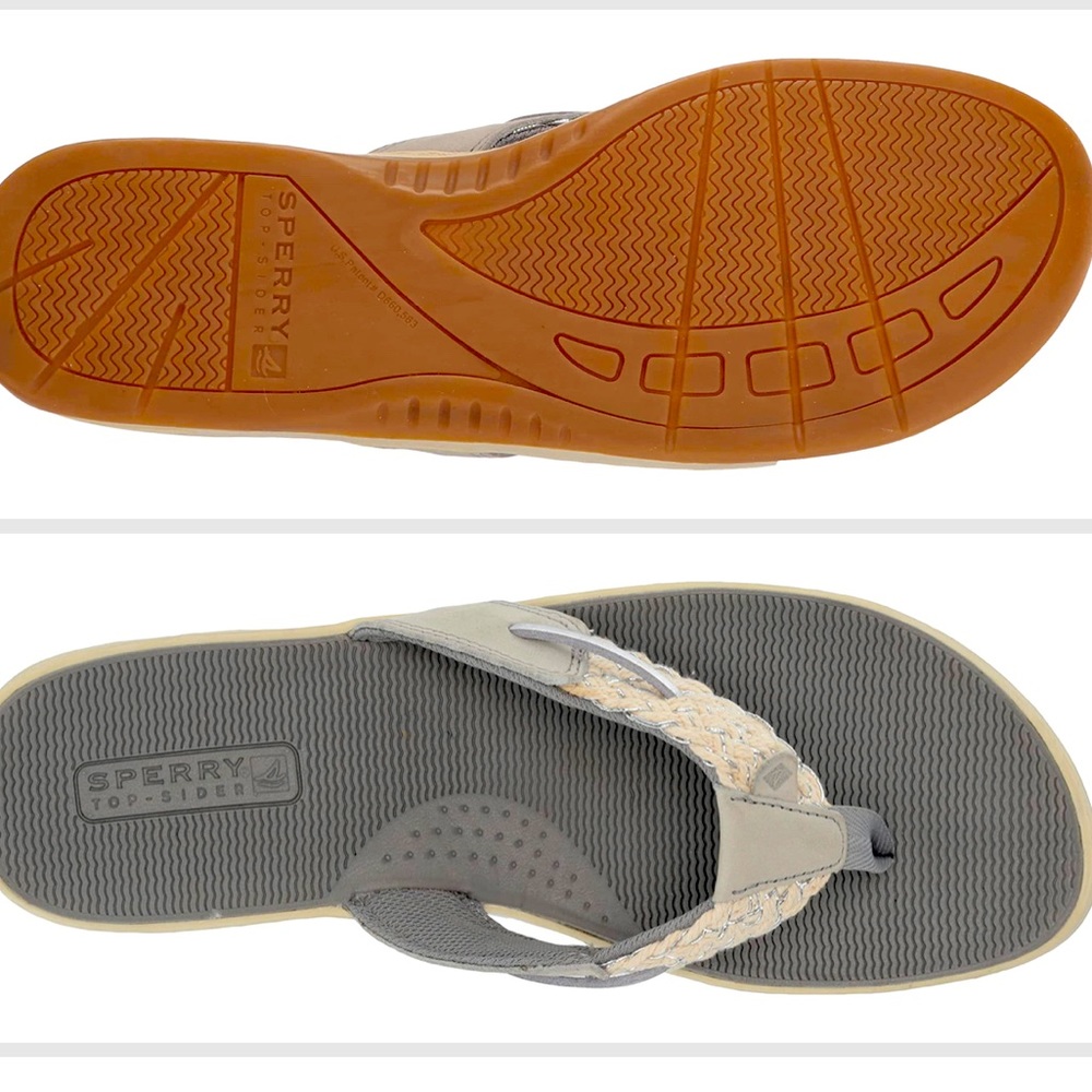 NWT Sperry Parrotfish Sandals Gray/Silver